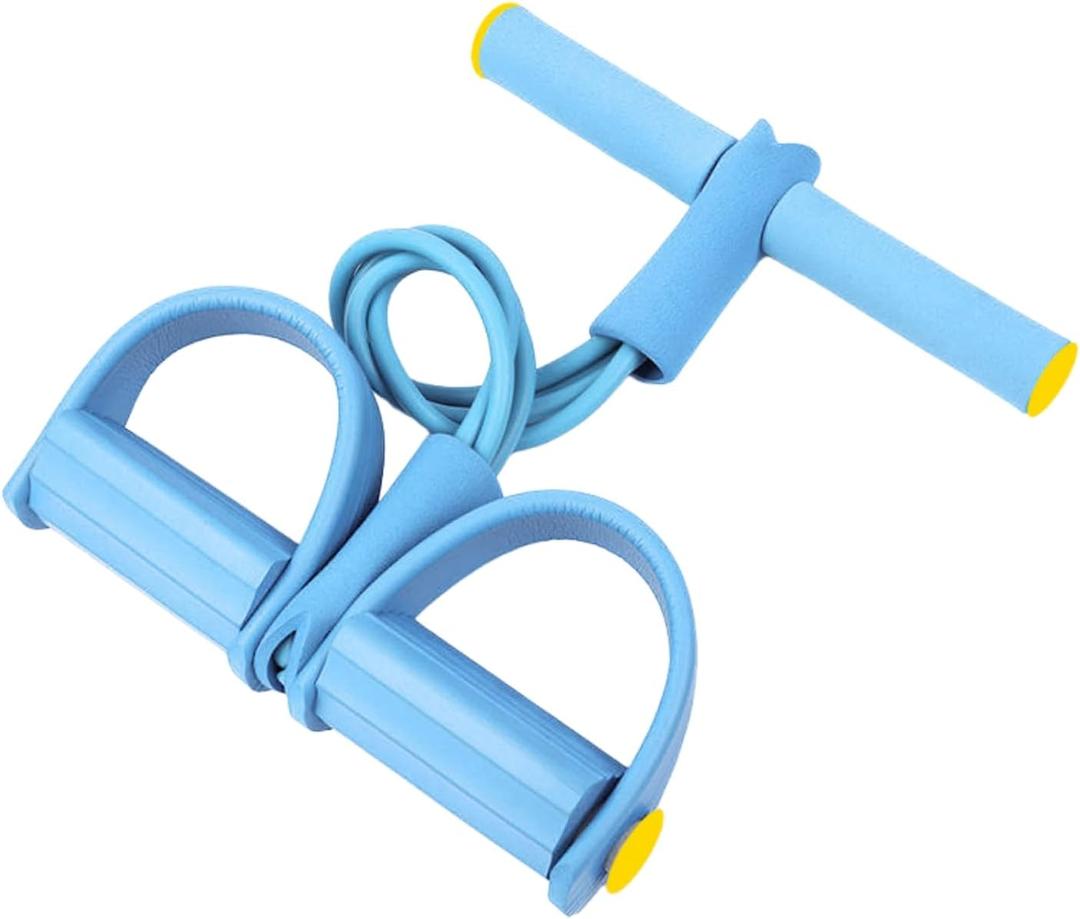 6/4-Tube Pedal Puller Tensioner,21 Fitness Multifunction Tension Rope - Adjustable Pedal Band with Handle,Elastic Yoga Foot Pedal Band for Women,for Full-Body Workout & AB Training