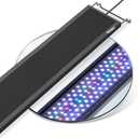 hygger Sun Moon LED Aquarium Light, Full Spectrum Fish Tank Light Day-Night Dual Timer, Adjustable 6 Timer 10 Brightness 8 Colors for Planted Freshwater Tank