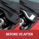 Engine Bay Side Panel Cover for Chevrolet Corvette C6 2005-2013 Hood Engine Trim,Battery Baffle, Fuse Box,Guide Channel Cover,Engine Interior Accessories (Engine Compartment Guide Channel Cover)