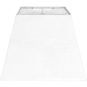 White Lamp Shade, 8''x8''Top 13''x13''Bottom 10'' Height, Square Lampshade Replacement Lamp Shade Natural Linen Hand Crafted for Table Lamps Floor Lamps Pendent Light, Assembly Required