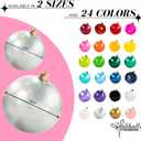 Holiball Inflatable Holiday Ornament Ultimate Indoor/Outdoor Decoration Reusable and Storage Friendly for Weddings, Parties, Events, Team Colors 18" White