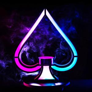 Ace of Spades LED Champagne Bottle Display Shelf, VIP Bottle Presenter with Sparklers, for Bar/Hotel/Nightclub/Private Party, Colorful