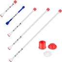 Spray freely 5-Piece Set of Extension Poles, Airless Spray Gun Tip Extensions, Airless Paint Sprayer Gun Tip Extension Pole, for Airless Paint Gun Wand (8in 12in 20in 30in 40in)