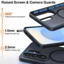 TORRAS for Samsung Galaxy S26 Ultra Case, [Military Grade Protection] [Fit for MagSafe] Shockproof Magnetic Translucent Classic Grippy DIY Button for Samsung S26 Ultra Case Slim, Black
