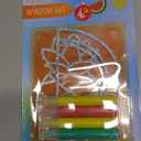 Creativity for Kids Window Art Fun Fruits - Paint and Decorate 2 Suncatchers, Create Your Own Window Art for Kids 2 Pack