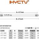 IHYCTV F13T5WW LED Fluorescent Replacement Tube, 7W T5 LED Tube for EVG, G5 13W F13T5 Fluorescent Bulbs 21 inch Equivalent, 910lm, 3000K, 830, Warm White Light, 140 Degrees, Pack 1
