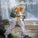 3K Carbon Fiber Trekking Poles - Collapsible, Lightweight Yet Sturdy Hiking Poles with EVA Grip, for Men & Women Hikers