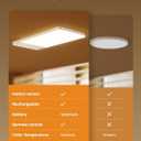 FULEN Rechargeable Motion Sensor Ceiling Light Upgraded,Closet Light with 12000mAh Battery, LED Shower Lights, Ceiling Lamp for Bathroom,Pantry,Garage,Remote Control, 1 Pack