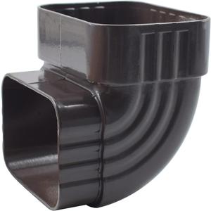 Downspout Gutter Elbows 2x3Inch 90 Degree Elbow Downspout Diverter Brown Rain Gutter Downspout Extension Accessory Gutter Right Angle Connection Rainwater Drainage
