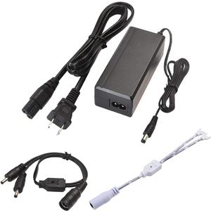 Lvyinyin UL Power Adapter US Wall Plug for LED Lights, 120V ac to 12V dc 2A, 24 Watts, 5521 (5.5 x 2.1 mm) Cable with On/Off Switch, Black