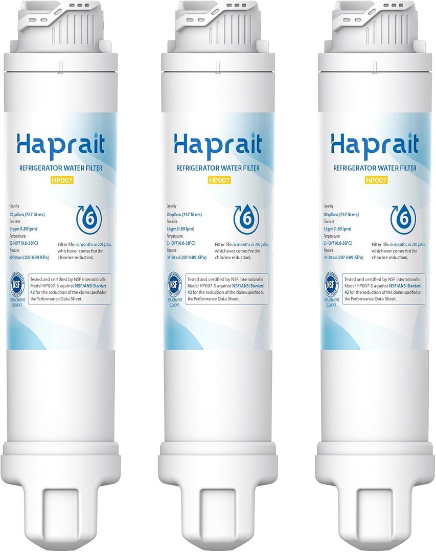 Haprait Replacement for Frigidaire EPTWFU01, Pure Source Ultra II, Compatible with EWF02, EPTWFU01 Water and Ice, 3 PCS