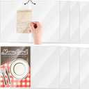 8 Pcs Clear Placemats 13 " x 20" Placemat Protector Clear Plastic Pad for Kitchen Dinner Table Place Mats Covers Dining Waterproof, Wipeable