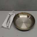 Whole body Tri-Ply Stainless Steel 8inch Small Frying Pan, Chef's Pans Oven safe induction kitchen skillet,Suitable for All Stove (Detachable Handle)