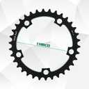 BUCKLOS 110BCD Bike Chainring Set with Pin, Double Round 5 Bolts Aluminum Chainring 50T 34T 52T 36T 53T 39T for Road Bike Bicycle Fits 8 9 10 11 Speed Chains