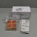 Kigley 8 Pcs Custom Wooden Name Sign 8 Letter Blocks and 78 Wooden Letter Name Wooden Cubes Wooden Blocks for Montessori Shower Name Alphabet Wood Signs(Wood)