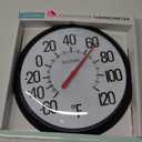 La Crosse 104-134 13.25 Round Indoor/Outdoor Analog Dial Thermometer