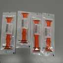 4 x STG Sport Band Compatible with Apple Watch 38mm 40mm 42mm 44mm, Soft Silicone Slim Thin Narrow Replacement Strap Compatible for iWatch SE Series 6/5/4/3/2/1 (Orange, 42/44mm)