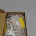 Saillong 1 Pack 24 Inches Gas Hose Connector Universal Gas Appliance Hook Up Kit, with 1/2" On/Off Valve and 4 Couplings for Propane Stove Wall Mounted Heater, Flexible Connector for Propane Heater