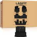 LASFIT Floor Mats for Toyota Grand Highlander 2026 2025 2024 with Subwoofer (Include Hybrid), Trunk Mat Cargo Liner and Seat Back Covers TPE All Weather, Black