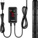 YukiHalu Aquarium Heater 50/100/200/300/500W with Protective Case, Fish Tank Heater, Temperature Adjustable, External Temperature Controller, LED Display, Used for 10/20/40/75/120 Gallons (300W)