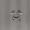 10mm Ball Stud Mounting Brackets, L Type Thickened, Pack of 4 Angled Gas Strut Spring Shock Brackets