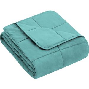 yescool Weighted Blanket (3 lbs, 36" x 48", Teal) Cooling Heavy Blanket for Sleeping Perfect for 20-40 lbs, Breathable Blanket with Premium Glass Bead, Machine Washable