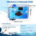 3 Pcs Disposable Camera Waterproof Underwater Single Use Film Camera 35 mm for Summer Beach Vacation Camp Snorkeling Trip Adult Teens Gift (Fresh Style)