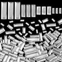 HINZIC 350Pcs Crystal Nail Art Rhinestones Clear Rectangle Flatback Gems Mini Diamond Jewelry Bead for Wedding Dress Shoes Clothing Face DIY Crafts Decor Supplies, 4 Sizes