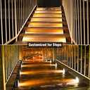 VOLISUN Solar Stair Lights 6 Pack, Solar Step Lights Outdoor Waterproof IP67, LED Outdoor Step Light,Outdoor Light Decor for Garden Stair, Deck, Front Step, Front Porch, and Patio3000K (Warm White)