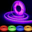 MIWISE RGB COB LED Strip Light 9.84ft/3m,Color Changing Dimmable Strip Light DC24V,Multicolor Flexible Tape Light 10mm Width,for TV,Bedroom,Party DIY Decoration(Power Supply & Controller NOT Included)