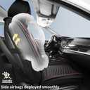 HChengkikz Nappa Leather Car Seat Covers Full Set, Car seat Protector 5 Seats, Waterproof Car Seat Cushion, Universal Automotive Seat Covers Fit for SUV Truck Pick-up Sedan, Front and Rear