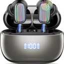 AI Language Translator Earbuds Real Time, 164 Language/6 Translation Modes Translator Earbuds 3-in-1 Translation Headphones, Bluetooth 5.4 Translation Device for Travel Business Learning, Black