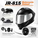 Motorcycle Helmets,Dual Visor Flip up Modular Full Face Helmet(XXL)