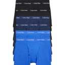 Calvin Klein Men's Cotton Stretch Megapack Boxer Briefs, Black Blue Multi (7 Pack), M 