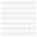 Dayaanee 50 Pack Mini Acrylic Boxes Small Jewelry Box with Lid 0.9x0.9x0.7 Inch Mini Square Acrylic Container Tiny Plastic Square Cube Storage Boxes for Candy Pill and Jewelry