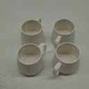 Teocera 16oz Ceramic Coffee Mugs Set of 4  Stackable Latte Cups, Microwave, Dishwasher & Oven Safe  Ideal for Coffee, Cappuccino, Hot Chocolate, Housewarming GiftsWhite