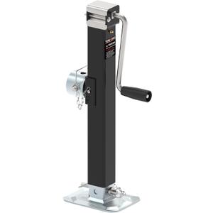 8000LBS Pipe Mount Tongue Jack, 15" Lift, Heavy Duty Swivel Jack with Drop Leg, Weld On Jack for RV, Boat, and Utility Trailers