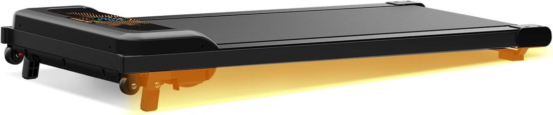 Walking Pad Treadmill, 2.5HP Under Desk With Remote Control & LED Display, Quiet for Compact Space, Portable for Home Office Use (Cream Black)