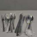 Black Silverware Set, 30 Pieces Stainless Steel Flatware Utensils, Cutlery Set Service for 6 Including Fork Spoon and Knife, Dishwasher Safe