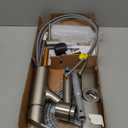 Moen Sombra Spot Resist Stainless Single-Handle Pull-Out Sprayer Kitchen Faucet with Soap Dispenser and Power Clean, 87701SRS