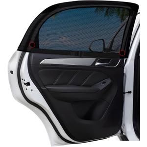 ZATOOTO Car Window Covers for Back Window Baby Sun Shade for Side Window Shades Single Layer Car Window Screen with Better Breathability and Visibility Sun Blocker Cool Down Your Vehicle(B Shape)