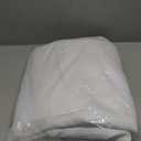 AmazerBath Extra Long Shower Curtain 96 Inches Long, Waffle Shower Curtain White Extra Long, Fabric Shower Curtains for Bathroom, Heavy Duty 240G Waffle Textured, 72x96 Inches