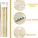 MUDOR 40 Pack Coin Storage Tube for Cent, Plastic Coin Holders Tube with Screw-On Caps, Coin Collection Supplies,Long-Term Coin Storage (Cent)