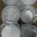 16 OZ Plastic Jars with Lids, 12 Pack Clear Plastic Slime Containers for Kitchen and Household Food Storage of Dry Goods, Creams and More,Included Extra Label and A Pen
