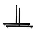 SSWBasics Black Wire Grid Display Legs - Set of 2 (for Use with Any 2W Grid Or Slat Grid Panels) - Overall Size: 24 H x 24 L - Grid Panels Sold Separately - Use to Create Art Display Panels