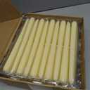 50 Pack Ivory Taper Candles 10 Inch - Classic Soft White Dinner Candles, Dripless Unscented Premium Wax with Cotton Wick, 8-Hour Burn Time for Wedding, Vintage & Formal Table Decor