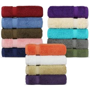 Chakir Turkish Linens Hotel & Spa Quality, Highly Absorbent 100% Cotton Turkish Washcloths (2 X 6 Random Colors - Set of 12) (12-Piece Washcloths, Multicolor)
