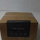 Modern Metal White Bread Box for Kitchen Countertop for Homemade Loaf Sourdough, Roll Top Breadbox for Kitchen Countertop Storage Container Bin, Farmhouse Stainless Steel Bread Keeper for Counters (Luxe White)