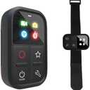 Tiandirenhe Wireless Smart Remote Control Compatible with GoPro Hero 13/12/11/11Mini/10/9/8/Max LED Colorful Screen Built-in Battery 80M Control Distance with Wrist Strap, USB Charging Cable