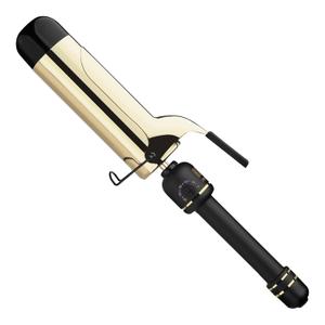 HOT TOOLS New and Improved 24K Gold Professional 2" Extended Barrel Curling Iron with Clamp for Loose Bouncy Curls | 24K Gold Technology for Long-Lasting Results & Longer Barrel for Easy Styling (2 inches)